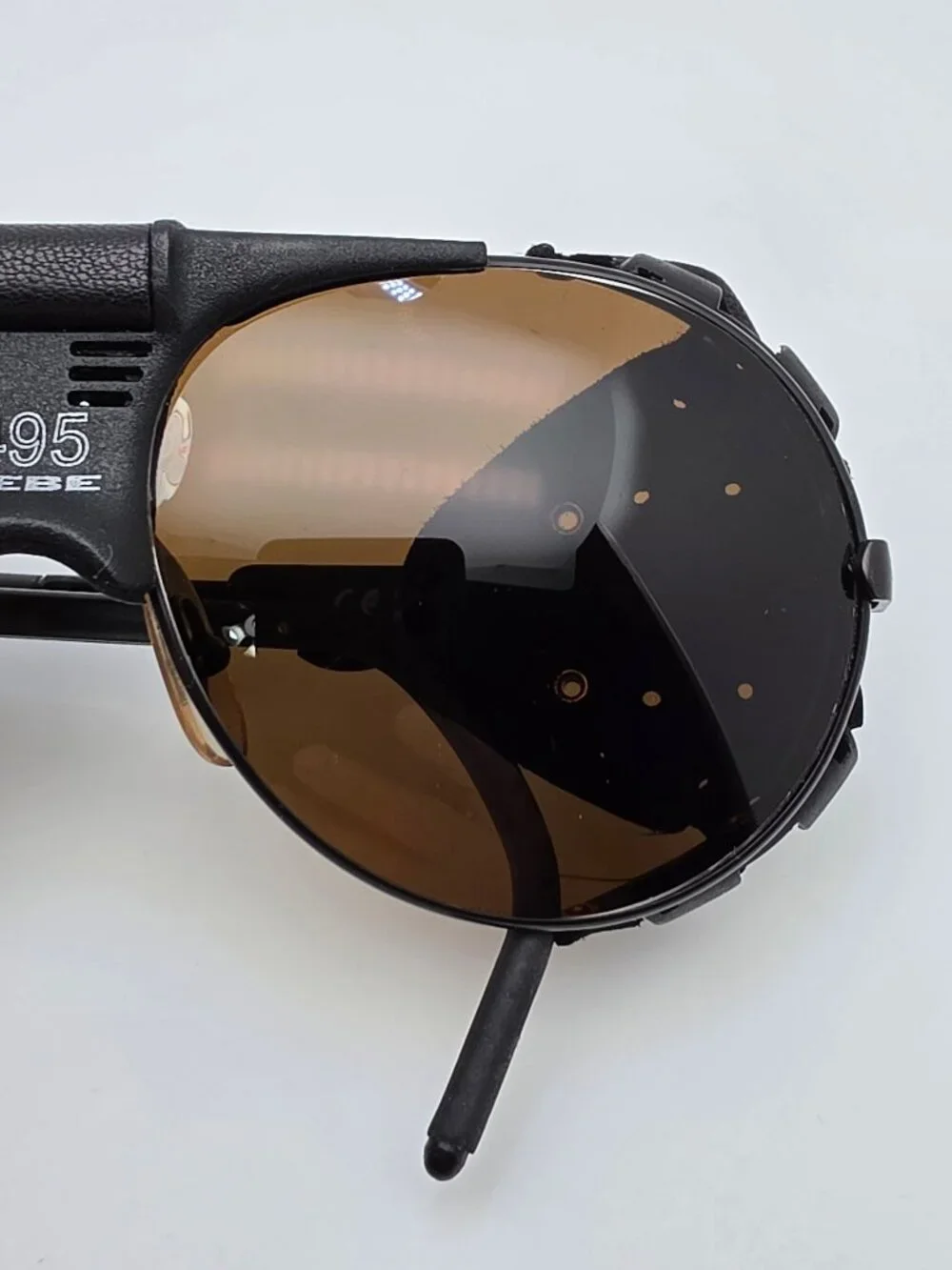 Cebe 0495 43 Black Mountaineering Glacier Aviator Sunglasses FRAME ONLY w/ Case